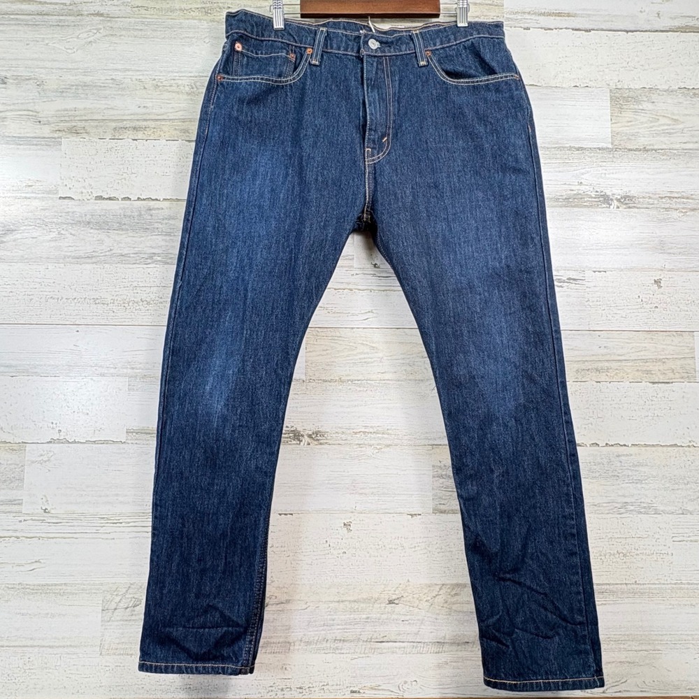 Levis 512 Slim Taper Jeans Mens 36x28 Dark Wash Indigo Denim Classic Utility